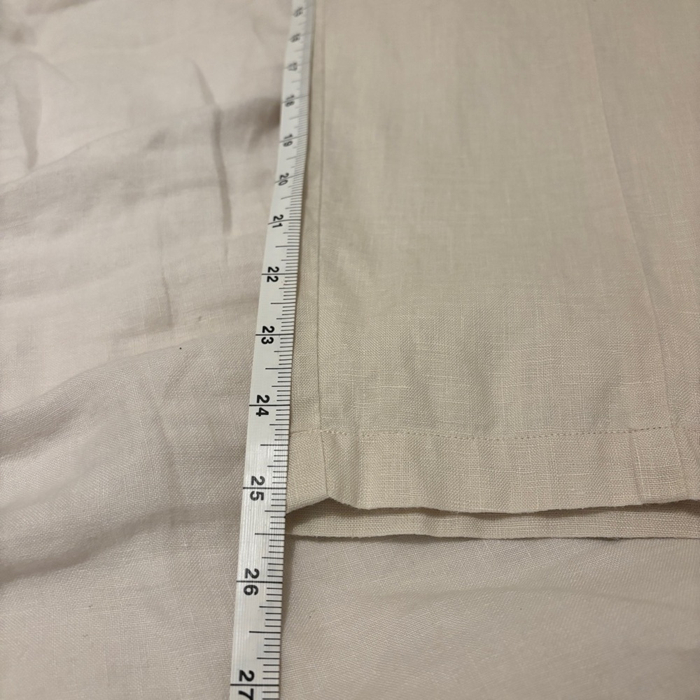 Quince 100% European Linen Tapered Ankle Pants Pockets, Sand - Picture 11 of 11
